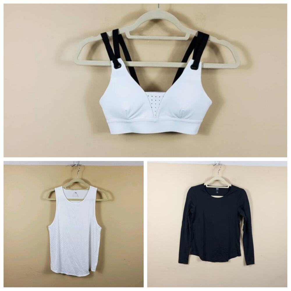 DLC Bundle of Three Combat Sports Bra Training Tank Alpha Long Sleeve Size S
